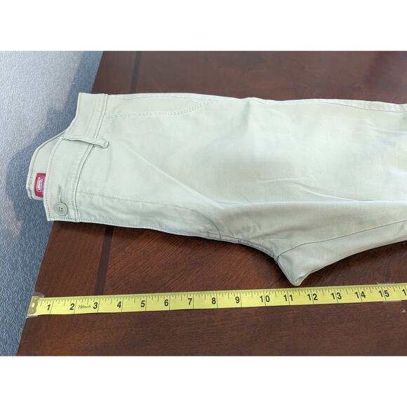 Levi XX Chino Standard Jeans 34x30 Beige Tan Mens High Rise Tapered‎ Legs WPL423 - Picture 7 of 10